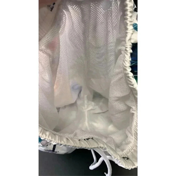 Youth Boys White Rooster Chicken Quick Drying Swim Trunks Medium - Picture 9 of 11